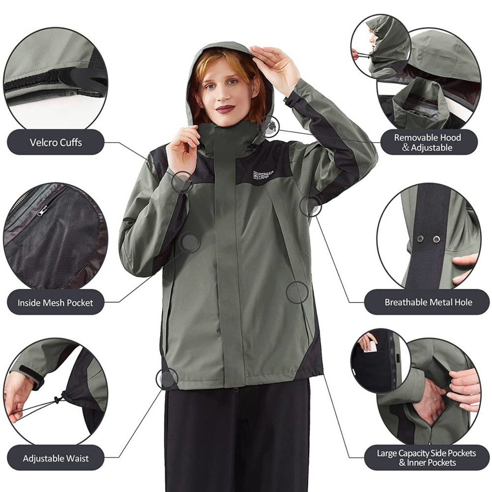 Pioneer Camp Women's Waterproof Ski Jacket 3-in-1 XXL